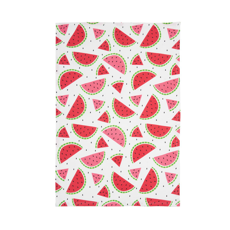 Watermelon Bite Slice Cotton Kitchen Towel