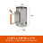 Modern Leisure Basics Easy-Release Charcoal Starter, Steel