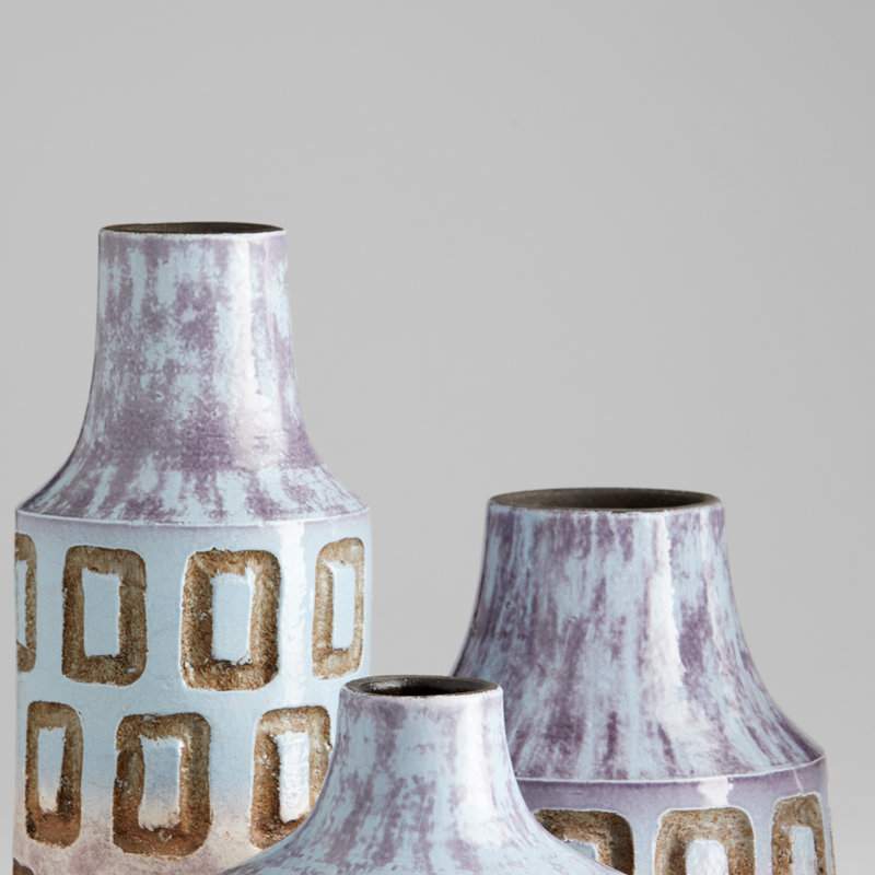 Bako Handmade Ceramic / Porcelain Table Vase, 8" H x 9" W x 9" D