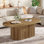 Pedestal Coffee Table with Storage