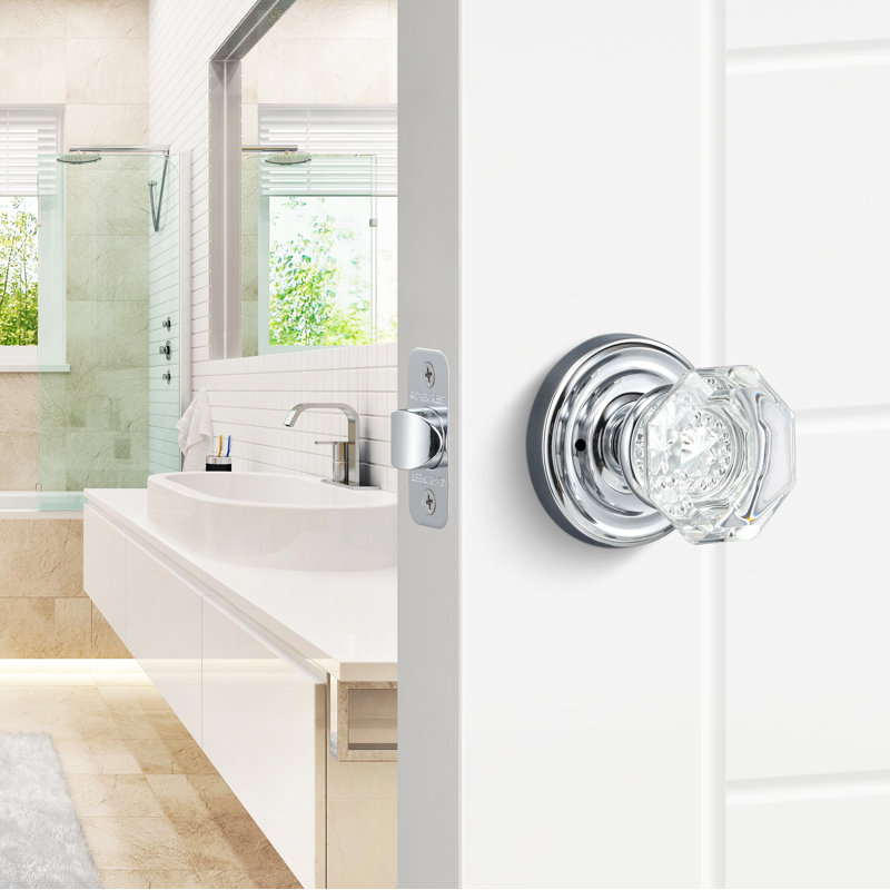 Bouton d'intimité Torrey, Chrome poli