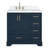 36.25'' Single Bathroom Vanity with Carrara Quartz Top-94668884