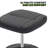 Upholstered Reclining Swivel Chair with Adjustable Angle and Footrest-944131741