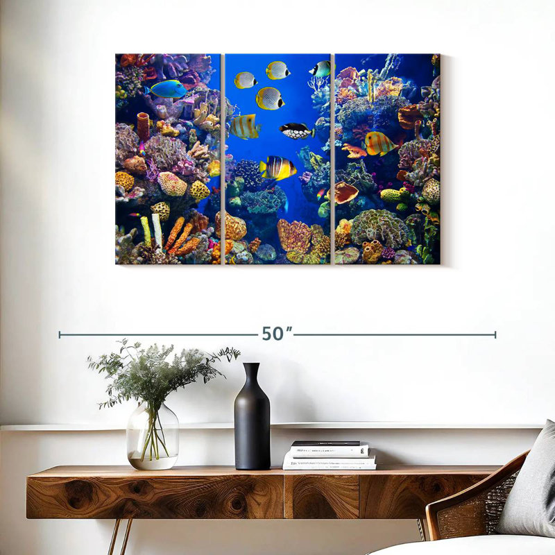 Aletra Teeming Underwater Life, 24" H x 38" W