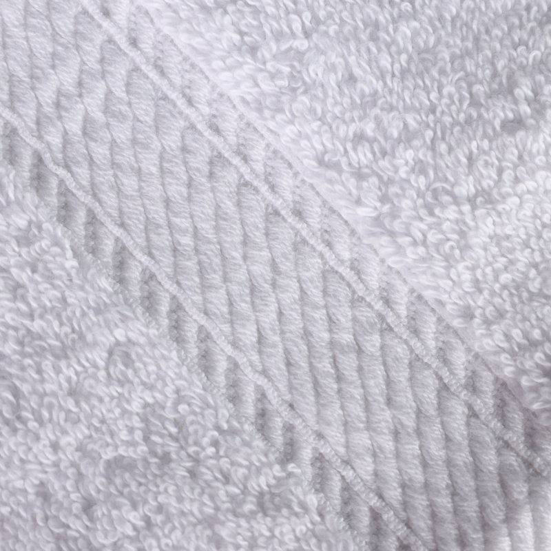 Egyptian Cotton Plush Heavyweight Absorbent 9 Piece Bathroom Towel Set, White
