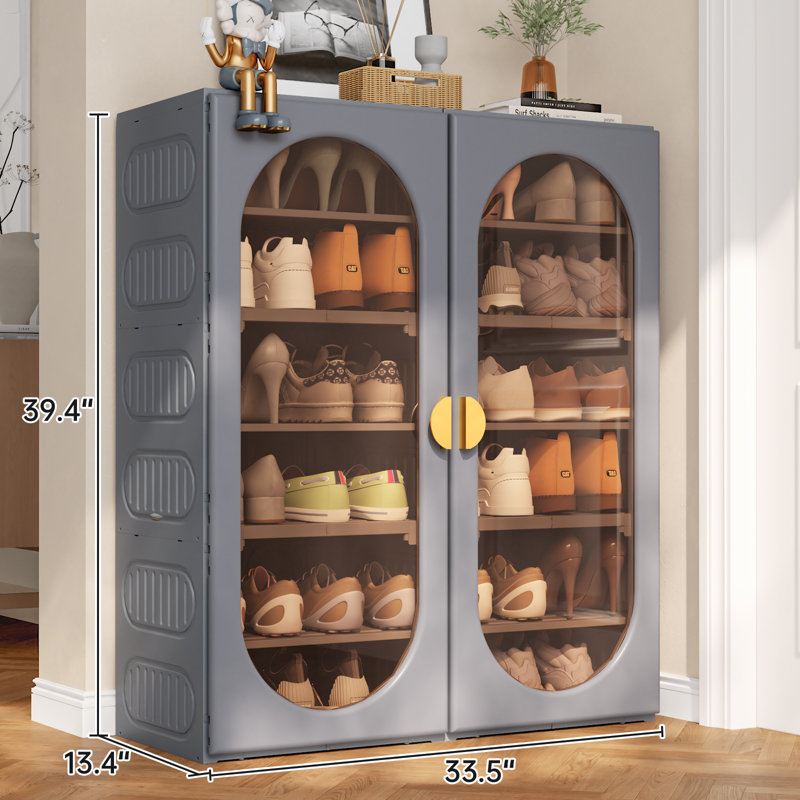 Sreyas Shoe Storage Organizer with Clear Door,24 pairs