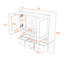 Armoire de rangement moderne pour salle de bain - Organisateur peu encombrant avec tiroirs dissimulés-314402363