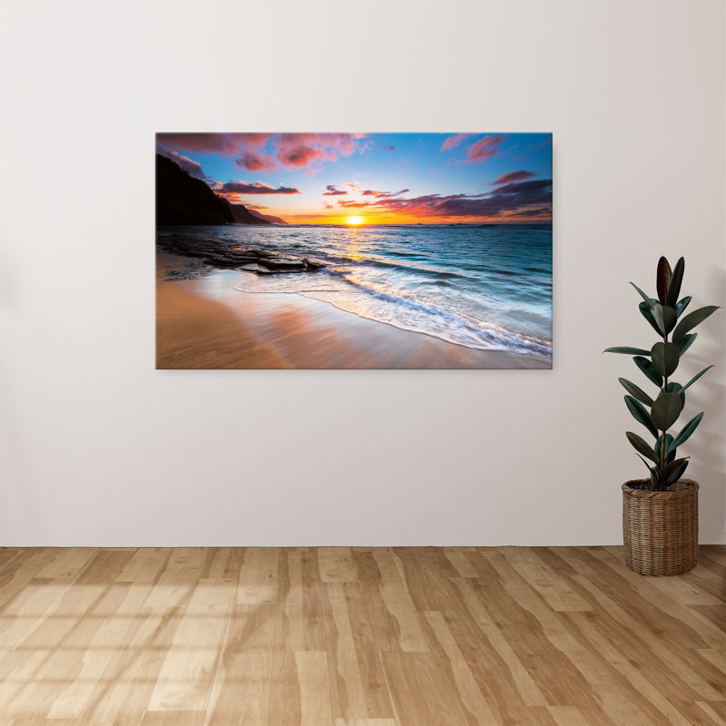"Kauai Beach" par Danita Delimont, reproduction sur toile, H 36 po x l 60 po x P 1,5 po