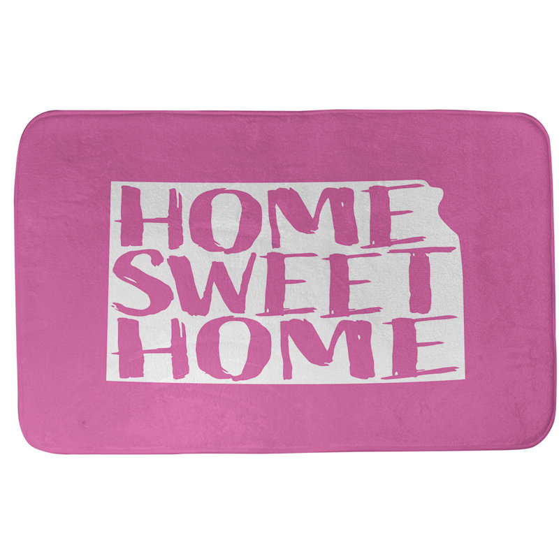 Tapis pour salle de bain kansas doux, l 21 po x L 34 po, Rose