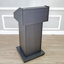 FixturedisplaysMD 22,4 x 21,6 x 48 po, tribune de luxe, assemblée officielle de l'État, ambulance, pupitre, saule, bois massif, noir 119726 - Podium assemblé
