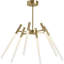6 - Light Unique / Statement* Modern Linear LED Chandelier-2108295391