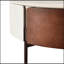 Table basse moderne avec tiroirs et pieds en métal