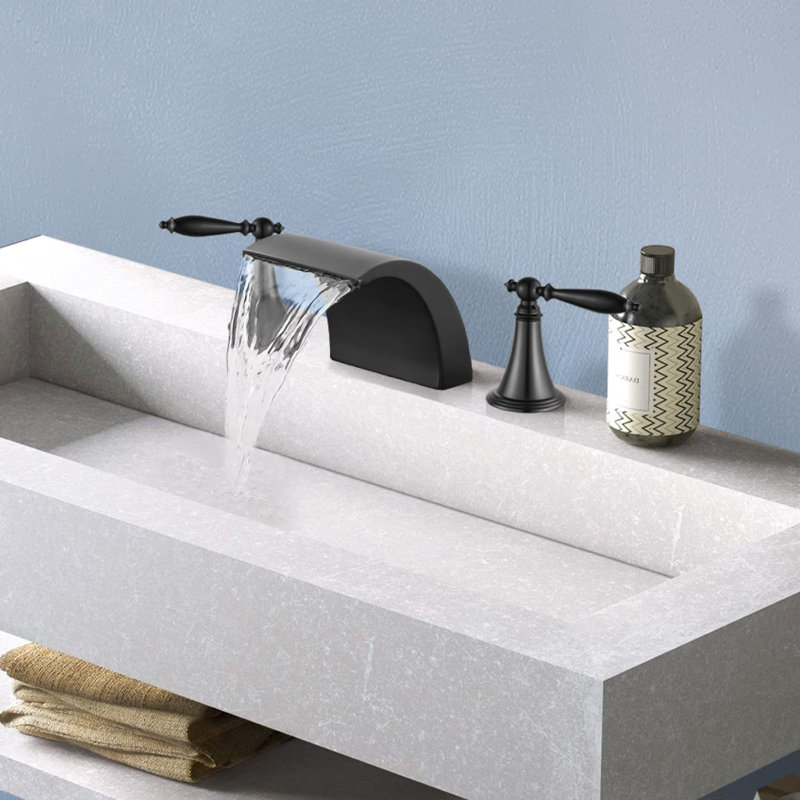 Robinet de salle de bain à large entraxe