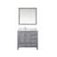 Meuble-lavabo 36 po X P 22 po D, dessus en quartz blanc décalé à gauche, ensemble de robinet et Miroirs-1508959580
