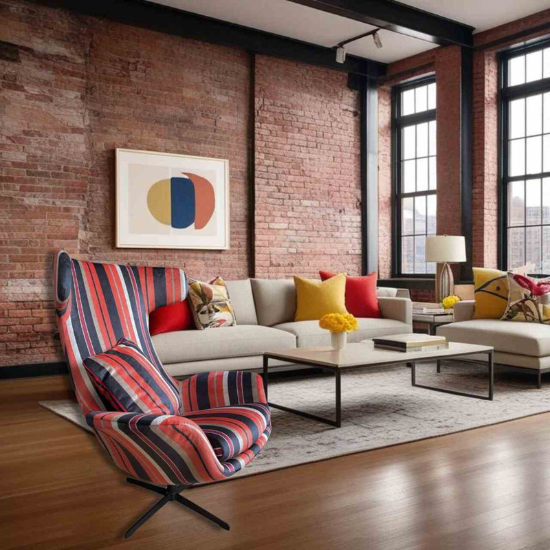 Alexandia Velvet Swivel Armchair