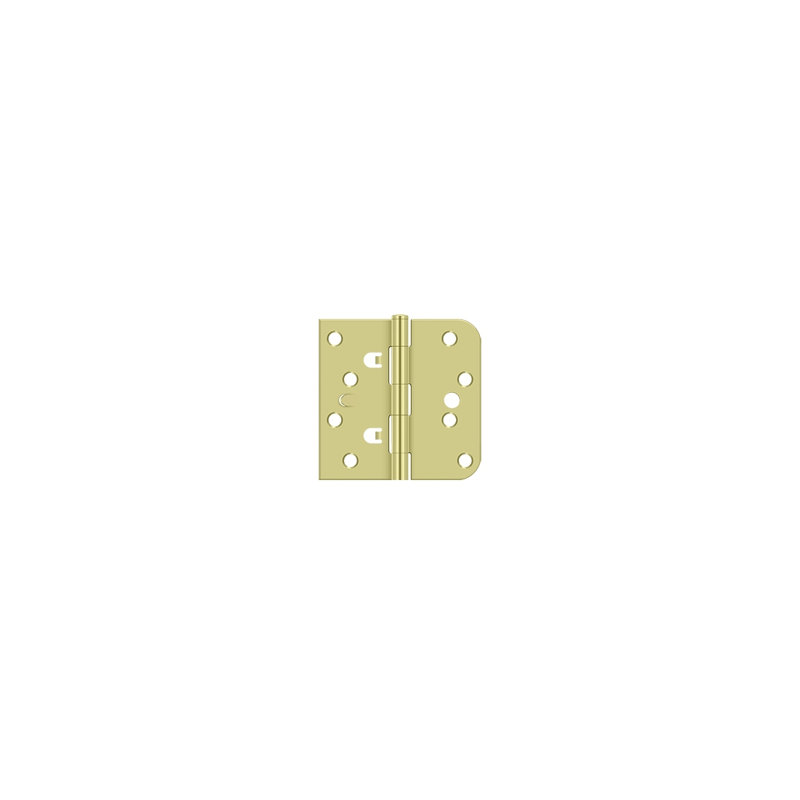 Steel Butt Bearing Hinge, Bright Brass