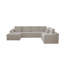 Siège de canapé modulaire 131,9 x 104,3 po, canapé rembourré et compressé pour le salon, la chambre à coucher, l’appartement, aucun assemblage requis, combinaison gratuite de 4 PC, tissu en velours côtelé moelleux-808386970-808386965