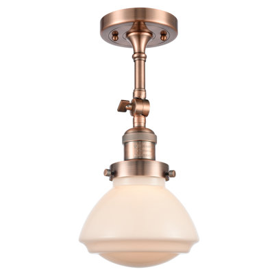 Plafonnier semi-encastré 1 lumière 6,75 po Chesterville