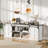 Farmhouse TV Stand for 75 Inch TV, Entertainment Center with Storage Cabinets and Sliding Barn Doors-1373521032