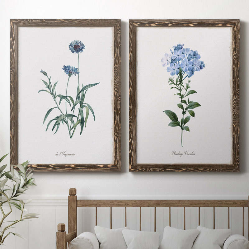 Imperial - ensemble d'impression 2 pièces, Toile avec cadre en noyer, Pas de tapis, H 44 po x l 31 po x P 1 po