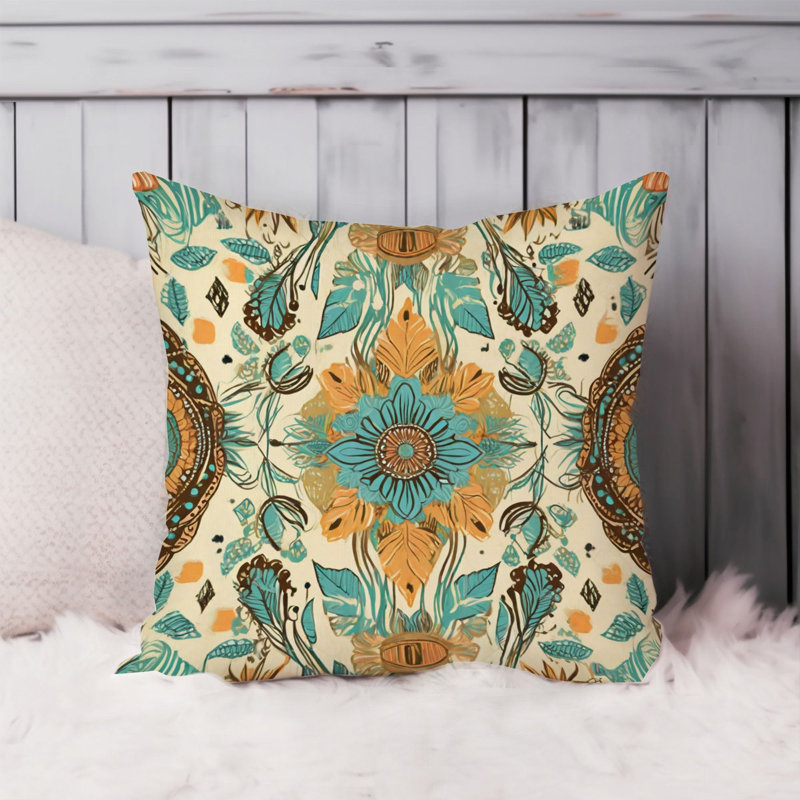 Abstract Retro Bohemian Pattern III Patterns Mandalas Bohemian, 20" x 20"