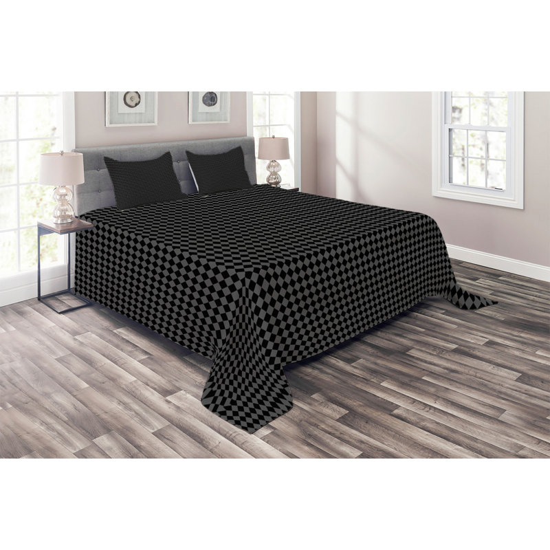Modern & Contemporary Polyester Coverlet, King Bedspread + 2 Shams