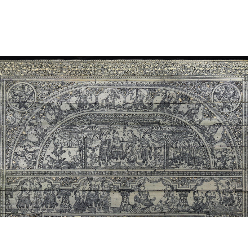 Krishna Lila dans de nombreux cadres | Paata, peinture de l'Orissa