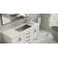 Lavabo de salle de bain encastrable en pierre 31,4 po x 16,7 po Badeloft UB-05-L-GGRY en gris brillant-71991112