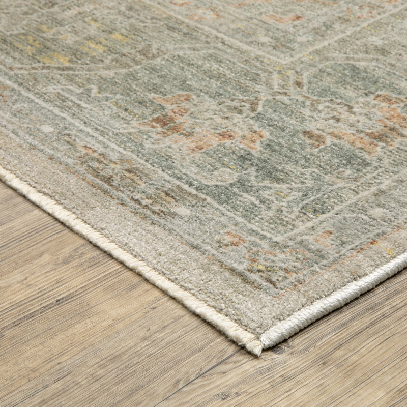 Kulas Global Medallion Beige/ Multi Area Rug, Rectangle 6'7" x 9'9"