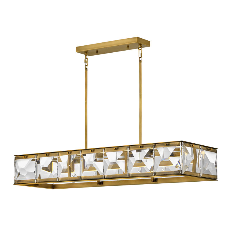 Jolie 1 - Light Kitchen Island Rectangle LED Pendant