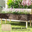 Boîte à fleurs surélevée pour patio, boîte à fleurs en treillis, lit de jardin surélevé pour l'extérieur