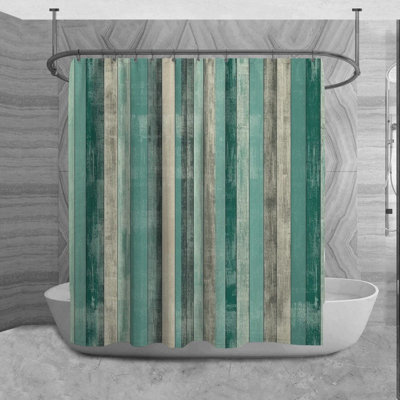 Rideau de douche à rayures