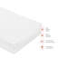 Plain White Quilted Muslin Changing Pad Cover