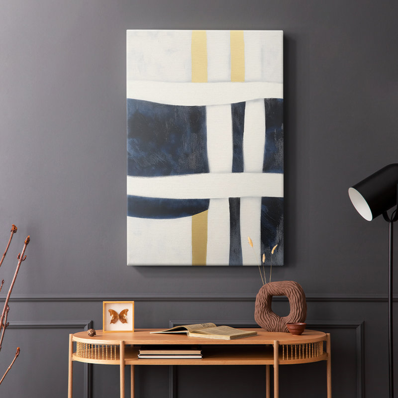 Série ABSTRACT DCCDXCV - Toile tendue avec châssis Premium - Prêt à être accroché, H 27 po x l 18 po