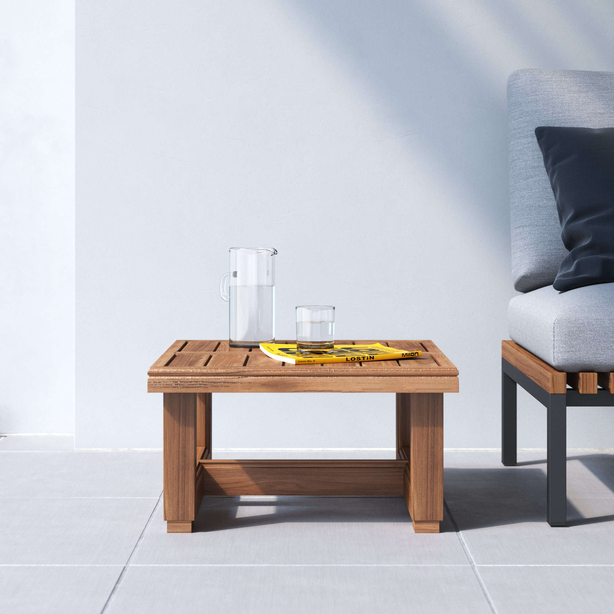 Joss & Main Melrose Teak Outdoor Side Table & Reviews | Wayfair