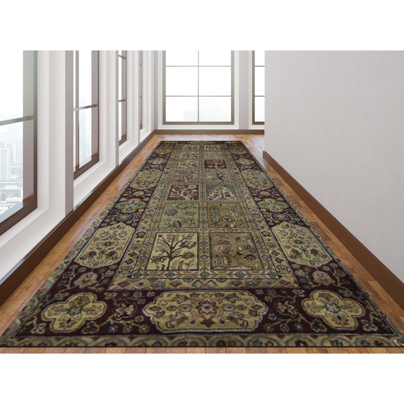 Chemin de table multicolore noué à la main de haute qualité
