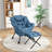 Mumtas Upholstered Armchair with Ottoman-674671538