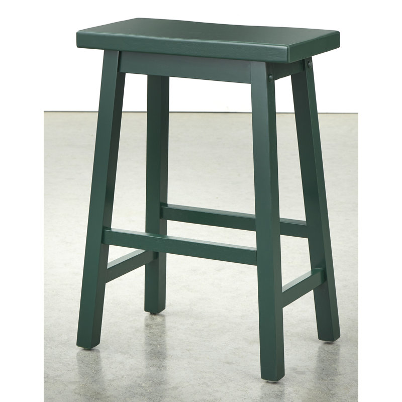 Kirkwood Solid Wood Counter Stool, Counter Stool (24" Seat Height), Green