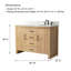 Meuble-lavabo simple 48 po en placage de bois de sapin naturel-1282016898-1282016899