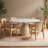 White round stone slab dining table-500656051