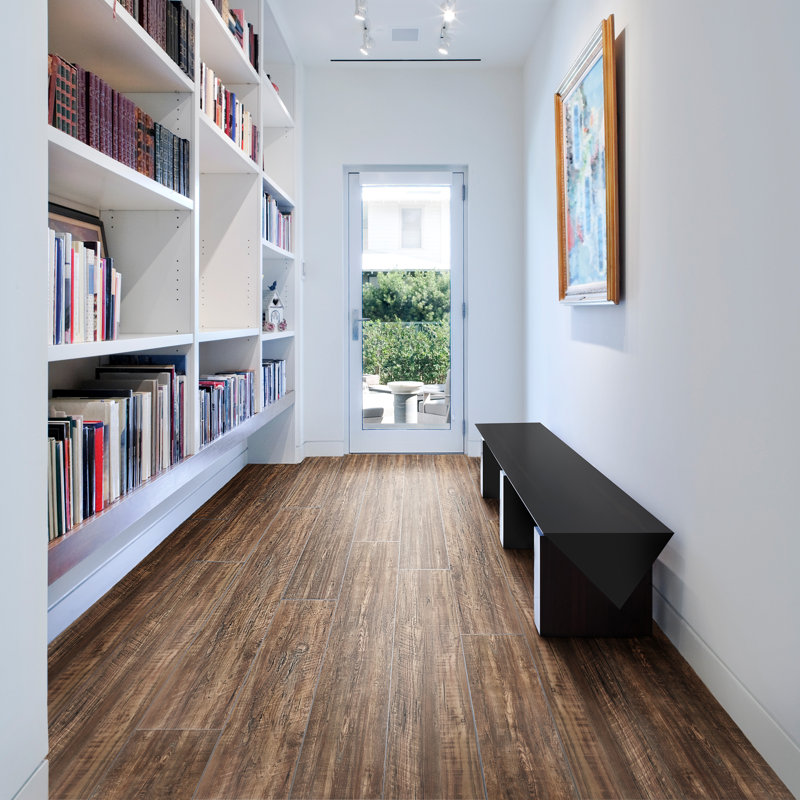Bois flotté vieilli 9 po x 48 po Flex Flor ™ Looselay, Bois flotté vieilli