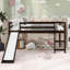 Lit mezzanine avec glissade, conception multifonctionnelle-536436594-536436595