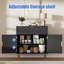 Buffet avec tablettes réglables-1046293282