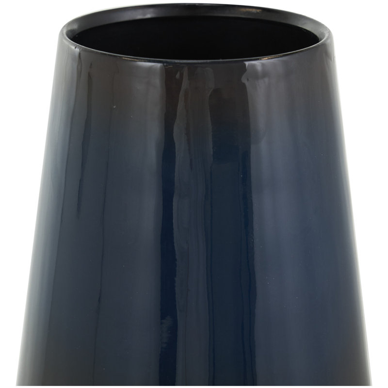Vase de table en métal Prudenville, H 15,85 po x l 7,9 po x P 7,95 po