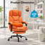 Fauteuil de direction avec repose-pieds rétractable et support lombaire-1967397701