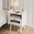 Night Stand, Modern Side Table Nightstand Bedside Table With Storage Drawer And Open Wood Shelf,Small End Side Table With Front Clear Drawer For Bedroom,Living Room,White Without Outlet