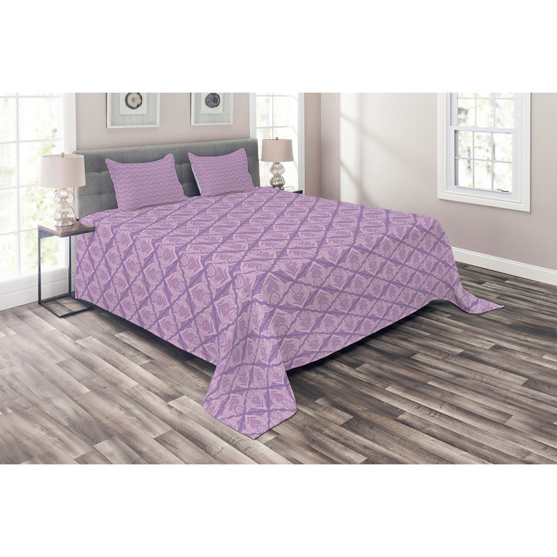 Modern & Contemporary Polyester Coverlet, King Bedspread + 2 Shams