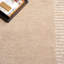 Tapis ivoire / beige en coton touffeté à la main Alysandra-2117702675