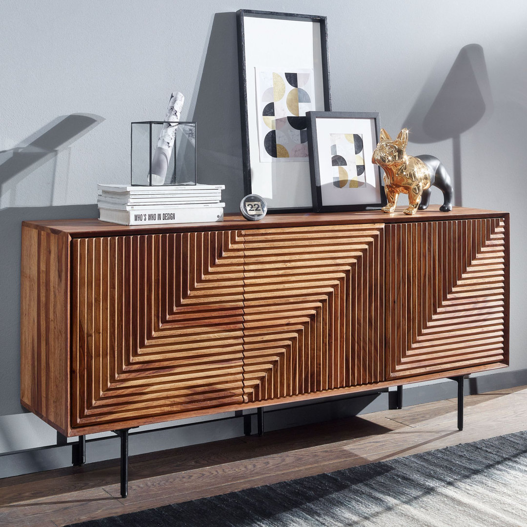 Sideboard Lancey aus Massivholz 148 cm