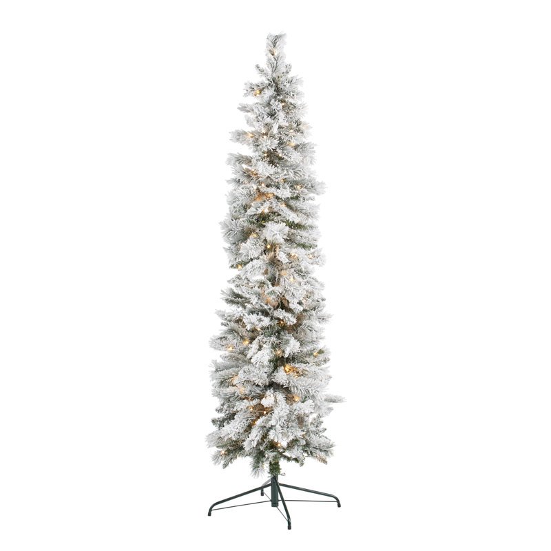 FROSTED ARDEN PINE - Christmas Tree with Warm White Lights, 7.5 ft